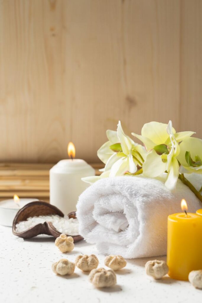 Spa products with orchids Spa Products With Orchids